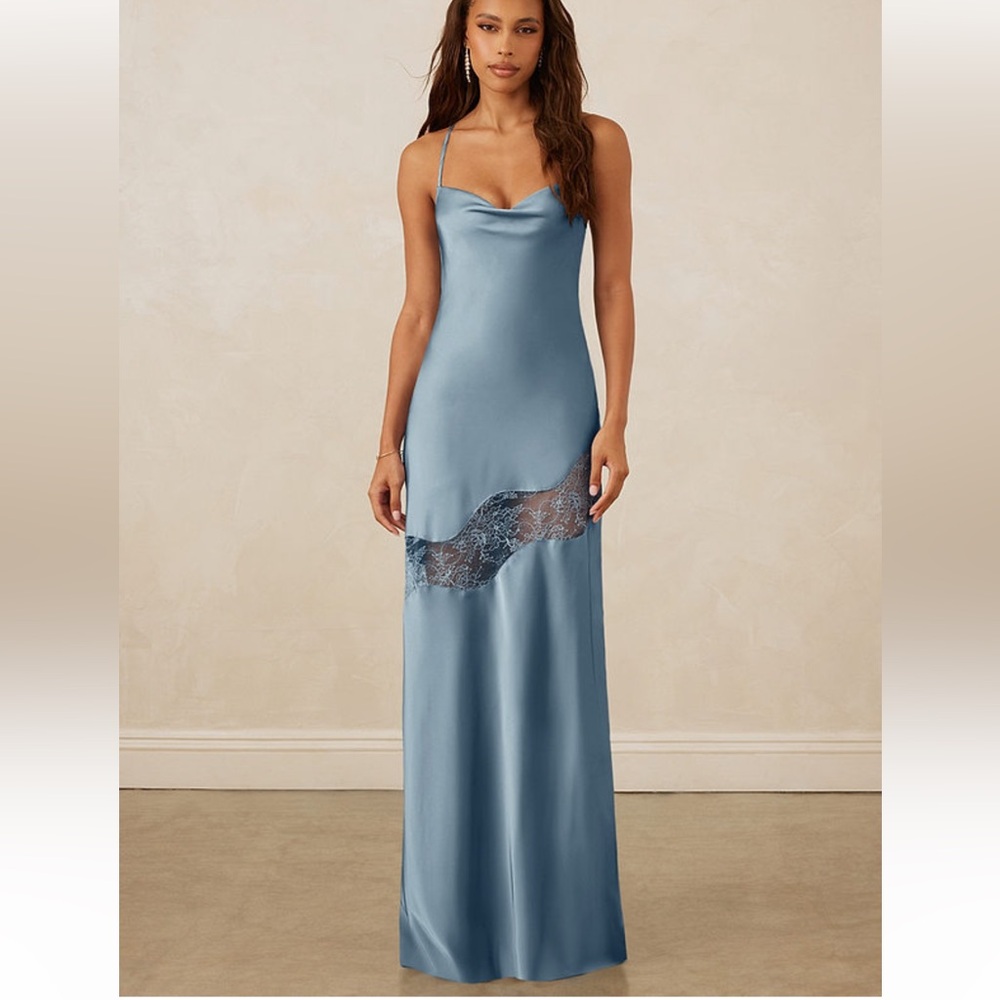 Azazie Dusty Blue Dress